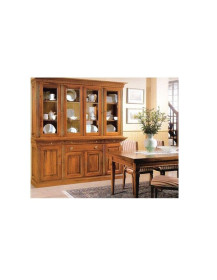 SOGGIORNO CRISTALLIERA CON FREGI INTAGLIATI