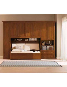 CAMERETTA NOCE CON DIVANO A LETTO E RETE SOTTO