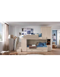 CAMERETTA CON SOPPALCO CON TRE LETTINI