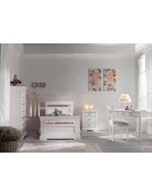 CAMERA SINGOLA PER RAGAZZI LACCATA CON ARMADIO DUE PORTE