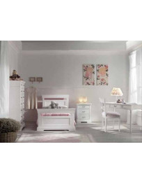 CAMERA SINGOLA PER RAGAZZI LACCATA CON ARMADIO DUE PORTE