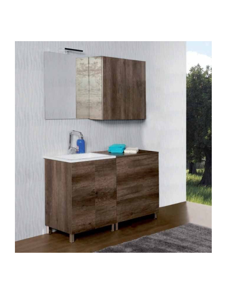 BAGNO CON PIEDINI OLMO NATURALE