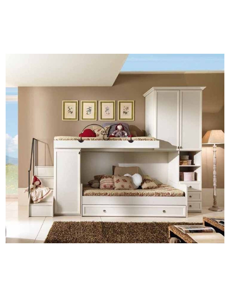 CAMERETTA PATINATA BEIGE ALCOVA