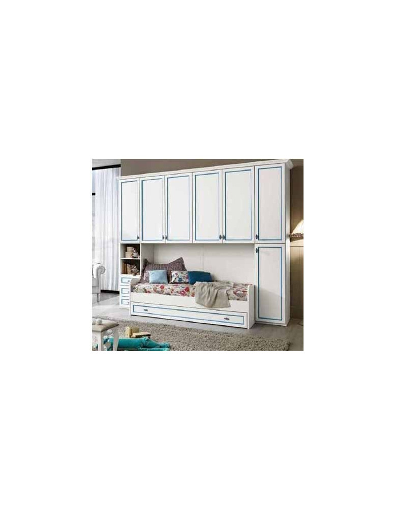 CAMERETTA A PONTE CON PROFILI IN GLICINE