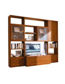 SOGGIORNO CON CESTONI E VETRINE