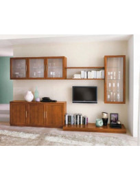 SOGGIORNO NOCE COMPONIBILE CON PANCA