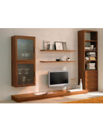 SOGGIORNO COMPONIBILE CON COLONNA LATERALE E PANCA BANCA