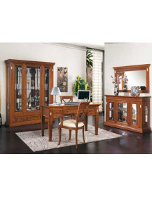 SOGGIORNO CON VETRINA E SCRITTOIO