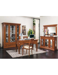 SOGGIORNO CON VETRINA E SCRITTOIO