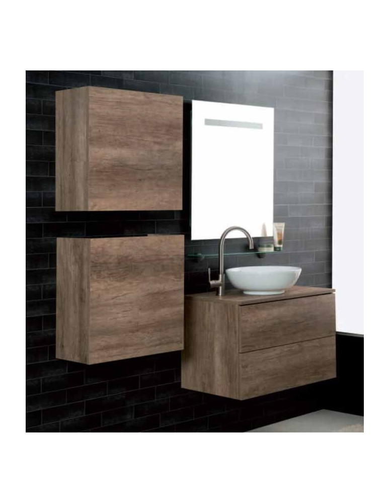 COMPOSIZIONE BAGNO DA CM 1.60 IN OLMO SCURO