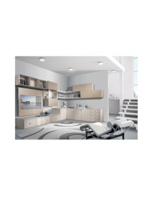 SOGGIORNO ANGOLARE CON PIANI ANGOLARE PER LIBRERIA