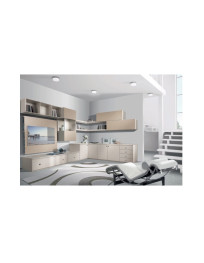 SOGGIORNO ANGOLARE CON PIANI ANGOLARE PER LIBRERIA