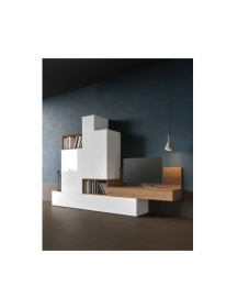 SOGGIORNO CON CASSETTI E BASE SOSPESA