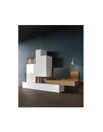 SOGGIORNO CON CASSETTI E BASE SOSPESA