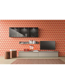 SOGGIORNO CON CASSETTONI