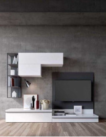 SOGGIORNO CON BASI A TERRA E PENSILI