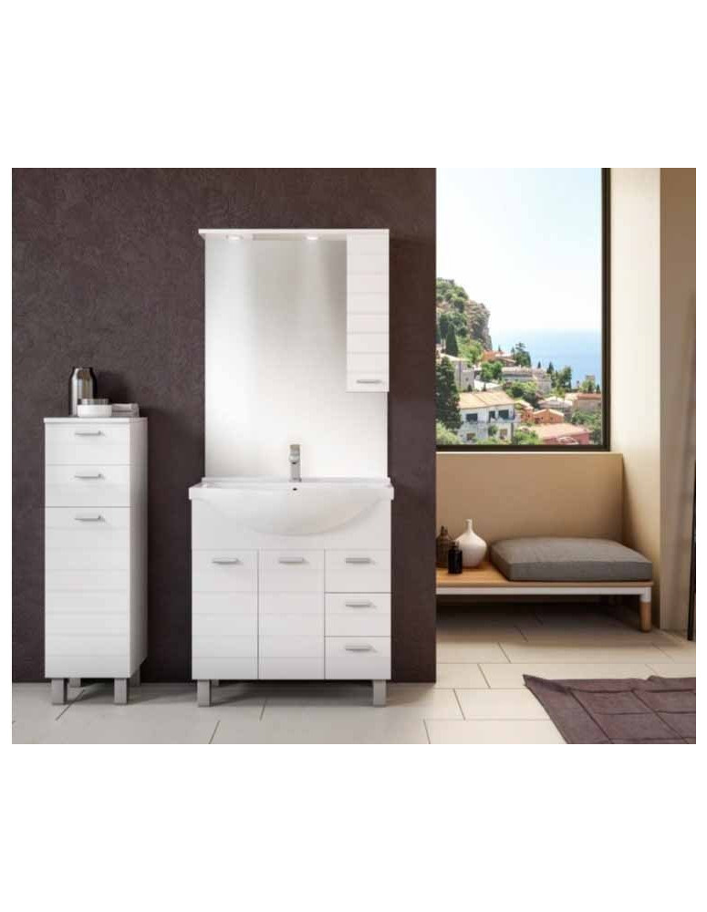 BAGNO 2 ANTE E TRE CASSETTI.