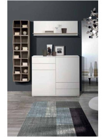 SOGGIORNO CON MADIA E LIBRERIA SOSPESA