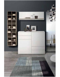 SOGGIORNO CON MADIA E LIBRERIA SOSPESA