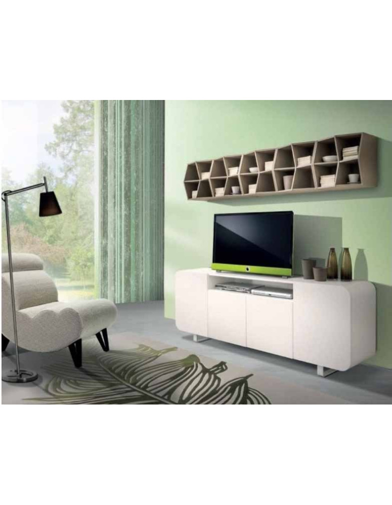 SOGGIORNO CON LIBRERIA SOSPESA A GIORNO