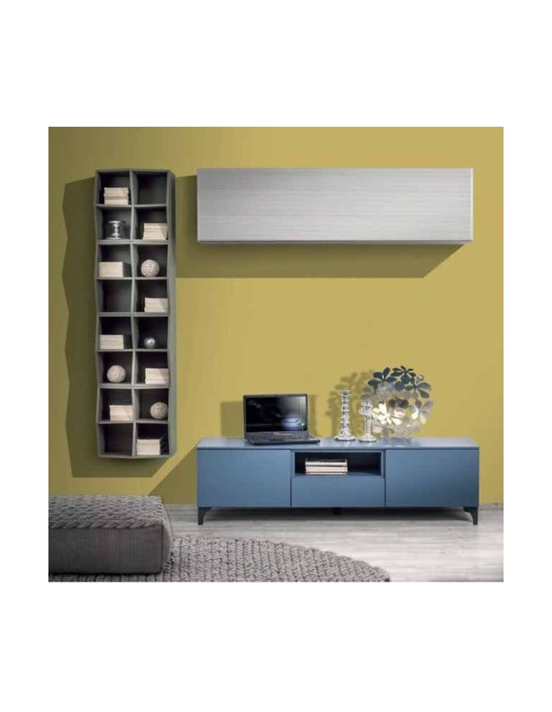 SOGGIORNO CON LIBRERIA LATERALE