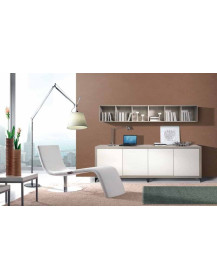 SOGGIORNO CON MADIA A TERRA E PENSILI SOSPESE