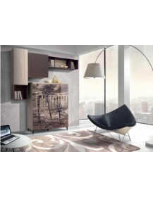 SOGGIORNO CON BASE A TERRA E PENSILI SOSPESI