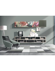 SOGGIORNO SOSPESO CON SERIGRAFIE