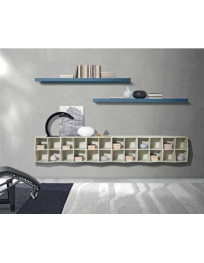 SOGGIORNO A QUADROTTI SOSPESO E MENSOLE