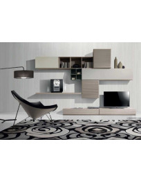 SOGGIORNO SOSPESO CON CON DUE CASSETTI