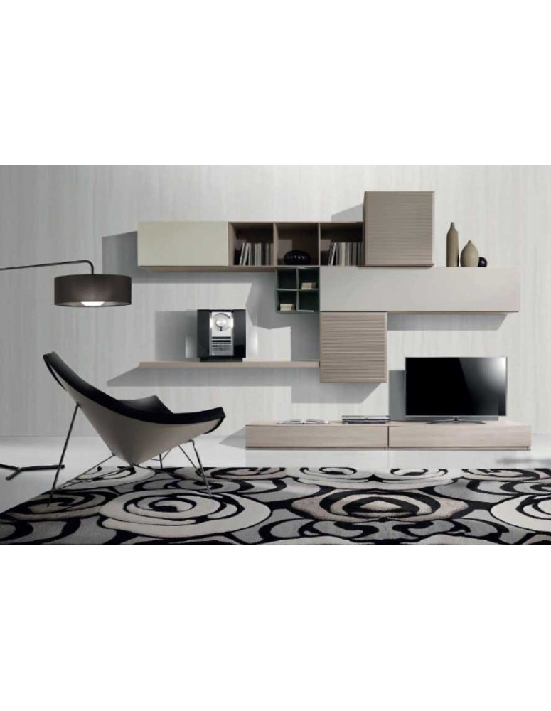 SOGGIORNO SOSPESO CON CON DUE CASSETTI