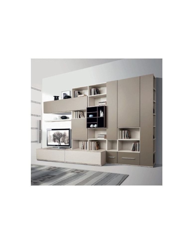 SOGGIORNO CON VANO PER TV E ANTE CHIUSE