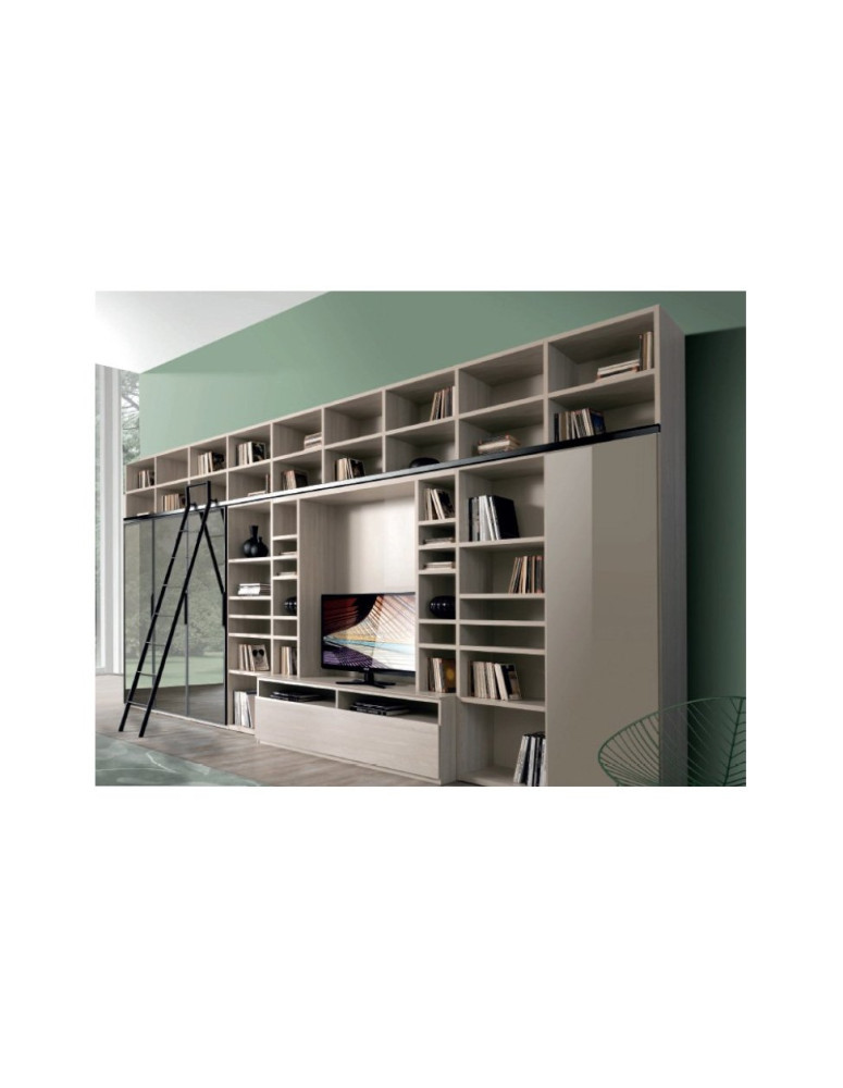 SOGGIORNO CON LIBRERIA E VANO PER TV