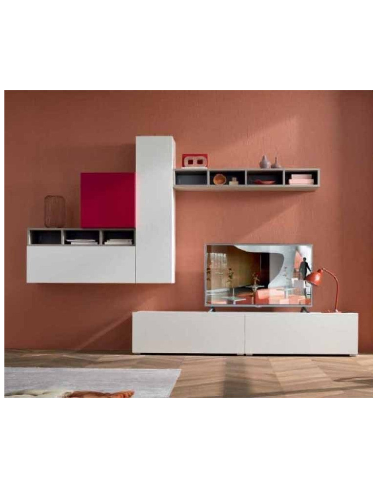 SOGGIORNO FRASSINO BIANCO,LARICE E ROSSO