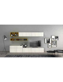 SOGGIORNO OLMO BIANCO E SENAPE