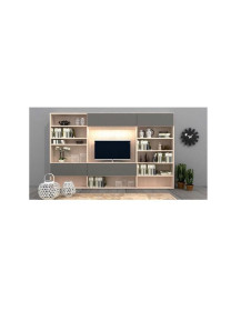 SOGGIORNO CON PORTA TV E LIBRERIA