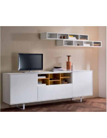 SOGGIORNO A MADIA BIANCO OPACO