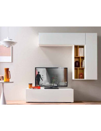 SOGGIORNO BIANCO CON INSERTI OCRA