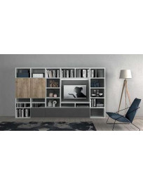 SOGGIORNO CON LIBRERIA E PORTA TV