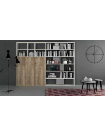 SOGGIORNO CON LIBRERIA ROVERE VINTAGE