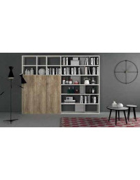 SOGGIORNO CON LIBRERIA ROVERE VINTAGE