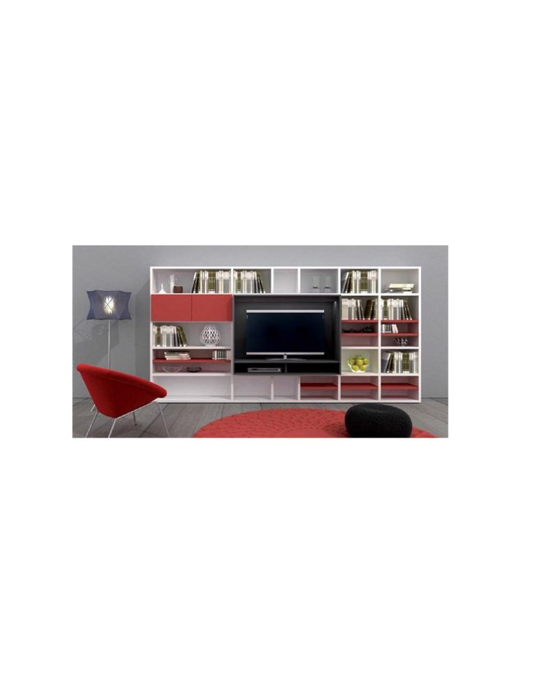 SOGGIORNO, BIANCO, ANTRACITE E CORALLO