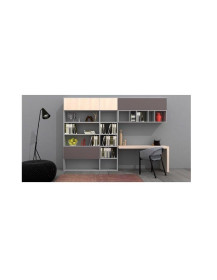 SOGGIORNO FINITURA PIOGGIA LACCATO OPACO E LARICE NORDICO