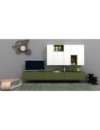 SOGGIORNO BIANCO, VERDE PRATO E SENAPE