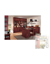 SOGGIORNO A STUDIO COMPONIBILE AD ANGOLO PIU SCRIVANIA