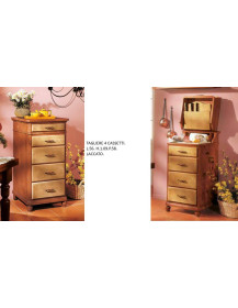 TAGLIERE 4 CASSETTI LACCATO