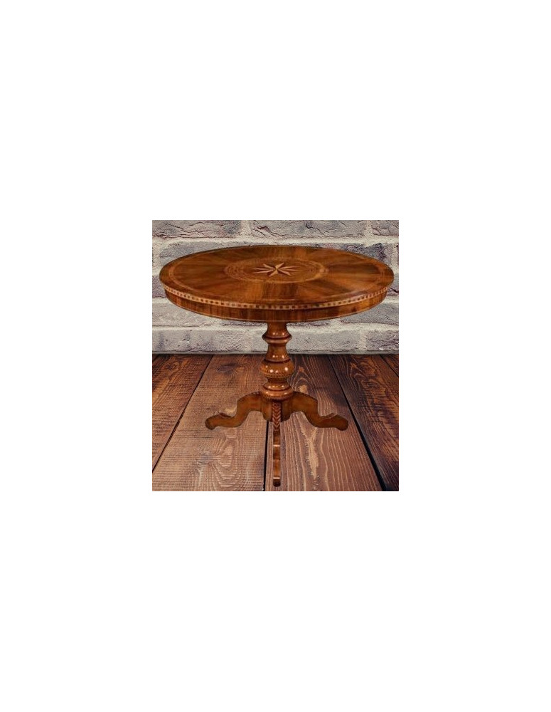 TAVOLO ROTONDO INTARSIATO