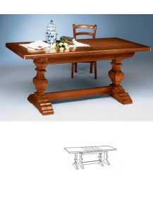 TAVOLO RIQUADRATO  RETTANGOLARE GAMBE SAGOMATE