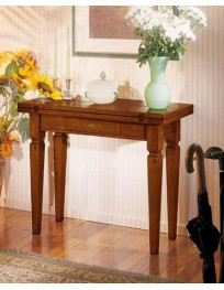 TAVOLO NOCE RETTANGOLARE A CONSOLLE APERTURA A LIBRO