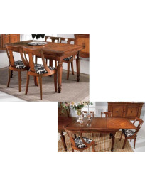 TAVOLO RETTANGOLARE NOCE ALLUNGABILE  A SERRANDINA